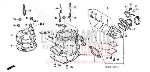 CULASSE (CR85R5,6/RB5,6) CR85RB5 de 2005